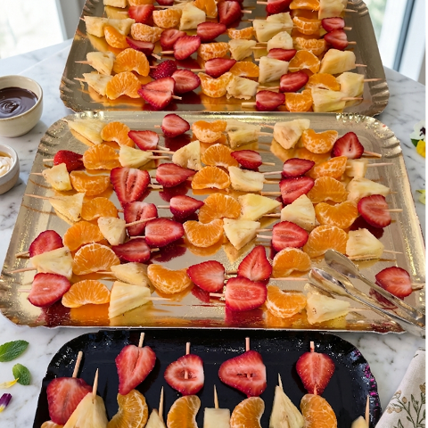 Brochettes de fruits