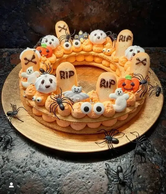 Number cake d'halloween 
