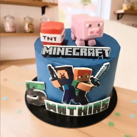 Gâteau Minecraft