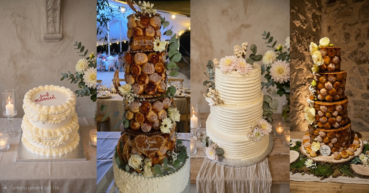 Gâteaux de mariage Nice
